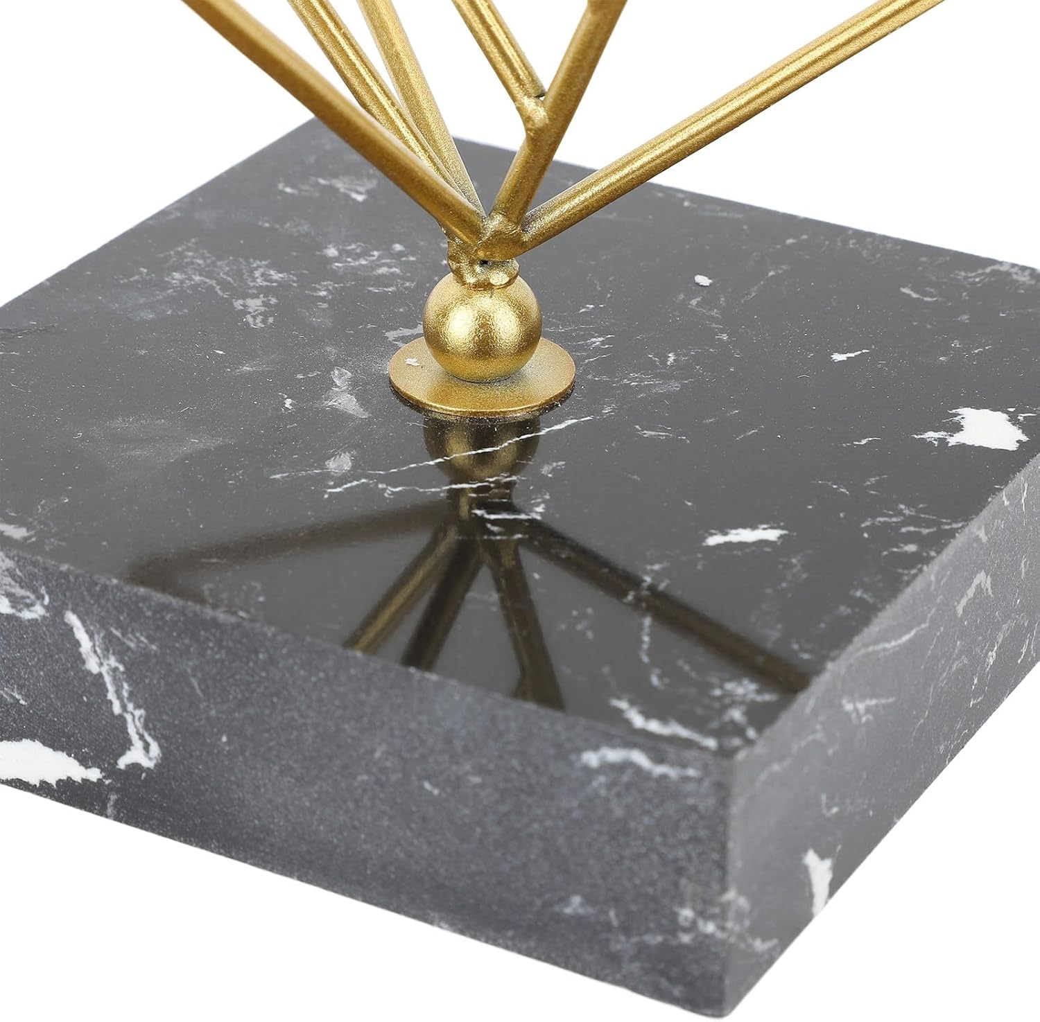 Vomeko Metal Geometric Sculpture,Metal Geometric Abstract Sculpture,Abstract Decorative Ornament,for Living Room,Study,Bedroom,Office,Modern Home Decor Accents