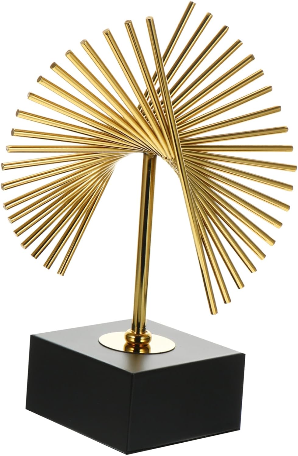 CONGARTENO Abstract Geometric Iron Art Ornament Metal Sculpture Modern Home Decoration Desktop Art Gift for Living Office Table Centerpiece