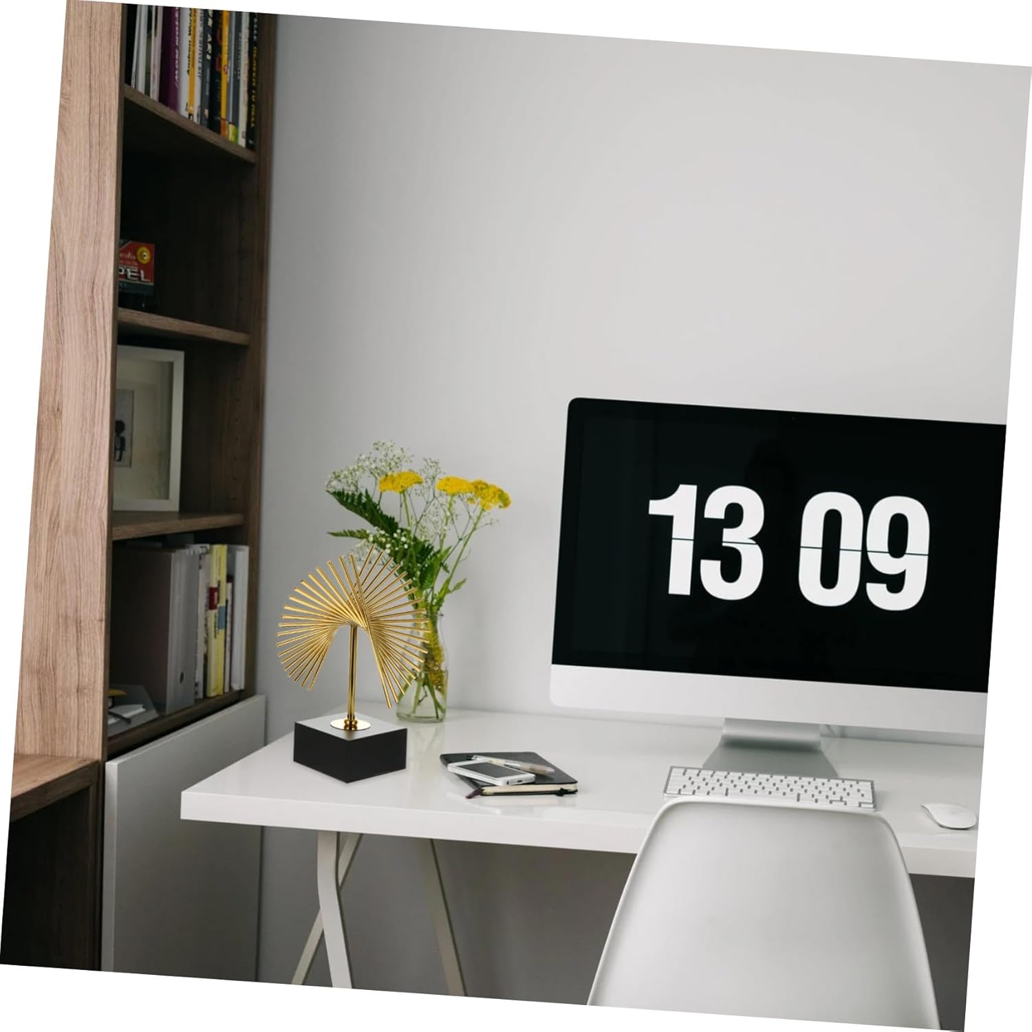 CONGARTENO Abstract Geometric Iron Art Ornament Metal Sculpture Modern Home Decoration Desktop Art Gift for Living Office Table Centerpiece