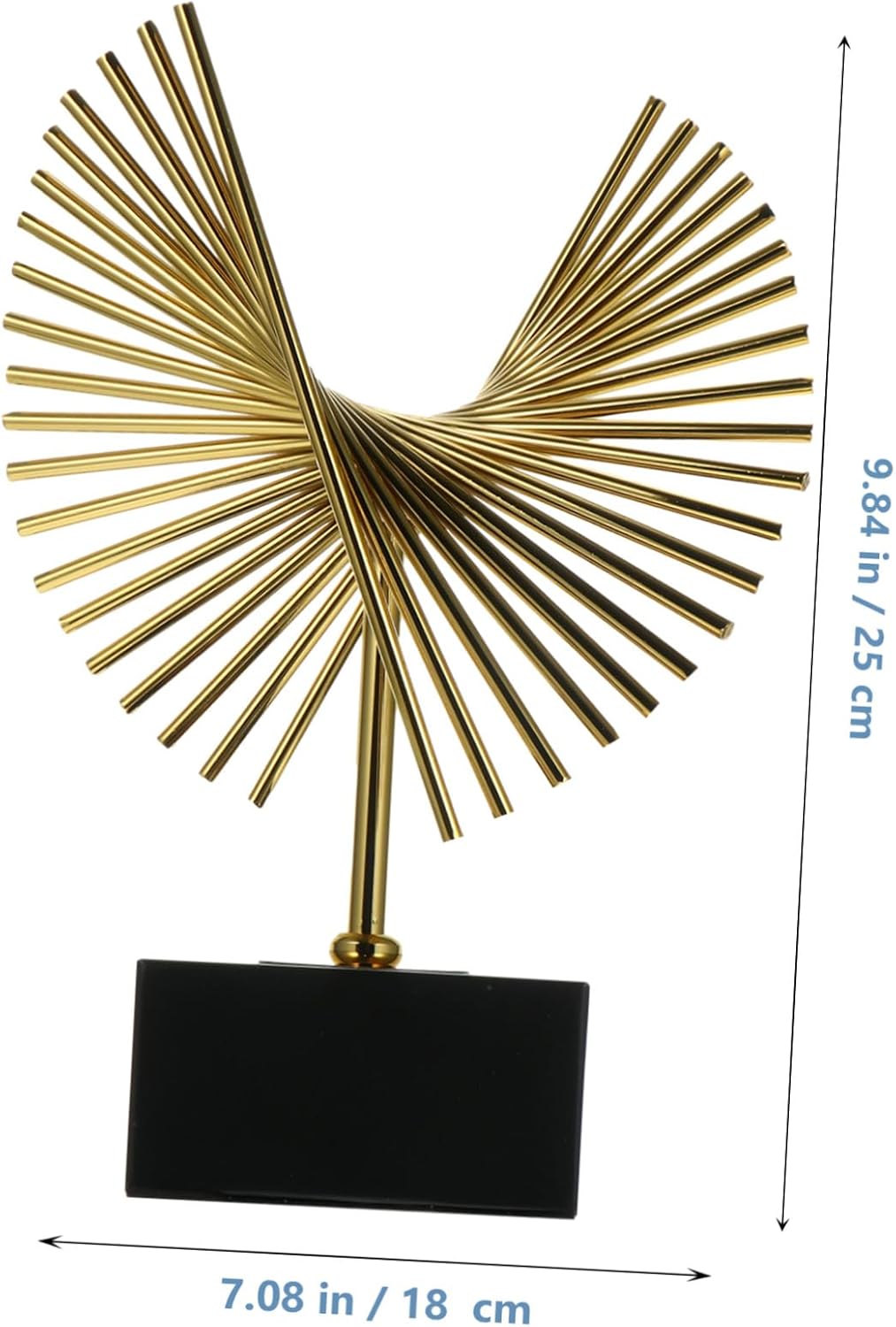 CONGARTENO Abstract Geometric Iron Art Ornament Metal Sculpture Modern Home Decoration Desktop Art Gift for Living Office Table Centerpiece