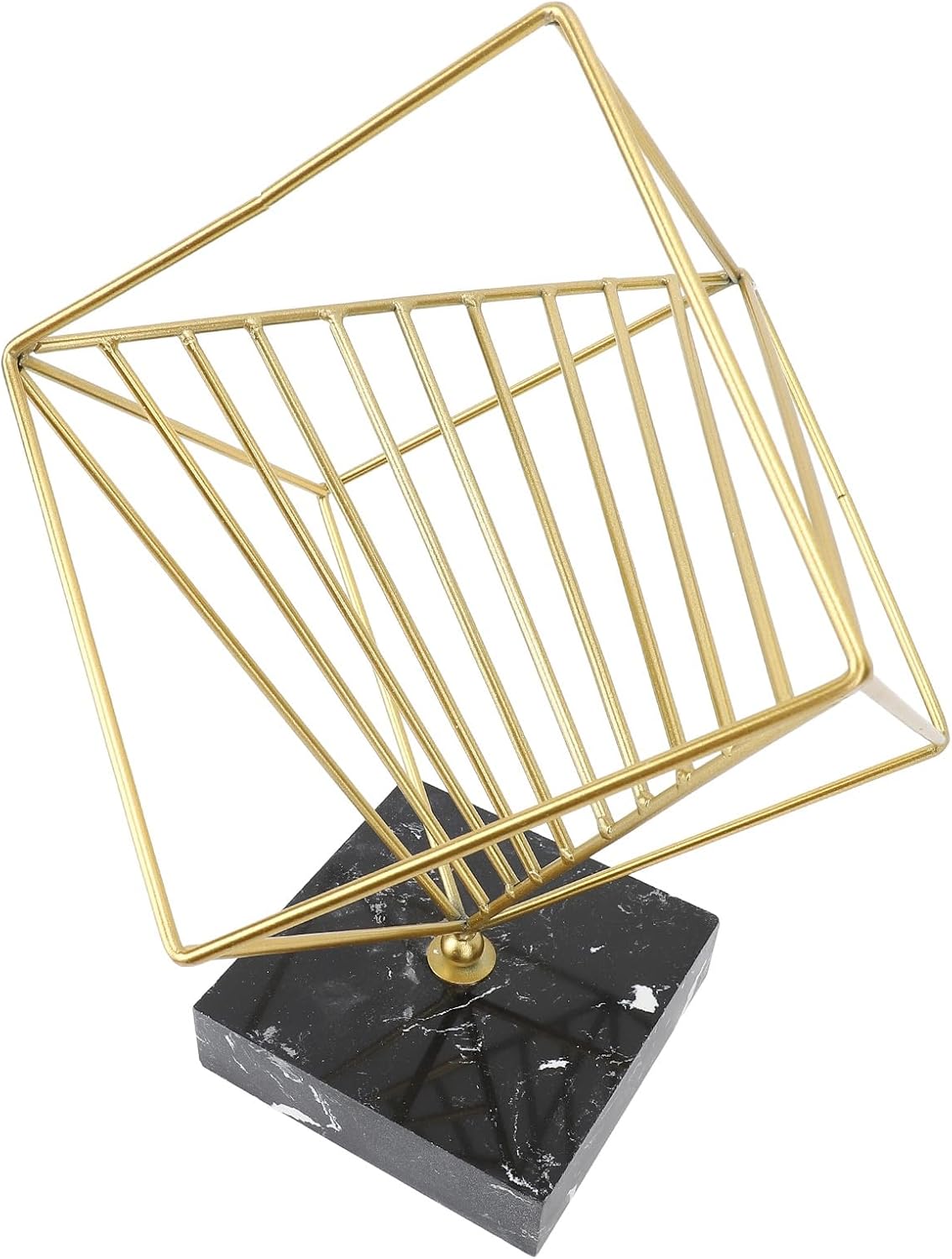 Vomeko Metal Geometric Sculpture,Metal Geometric Abstract Sculpture,Abstract Decorative Ornament,for Living Room,Study,Bedroom,Office,Modern Home Decor Accents