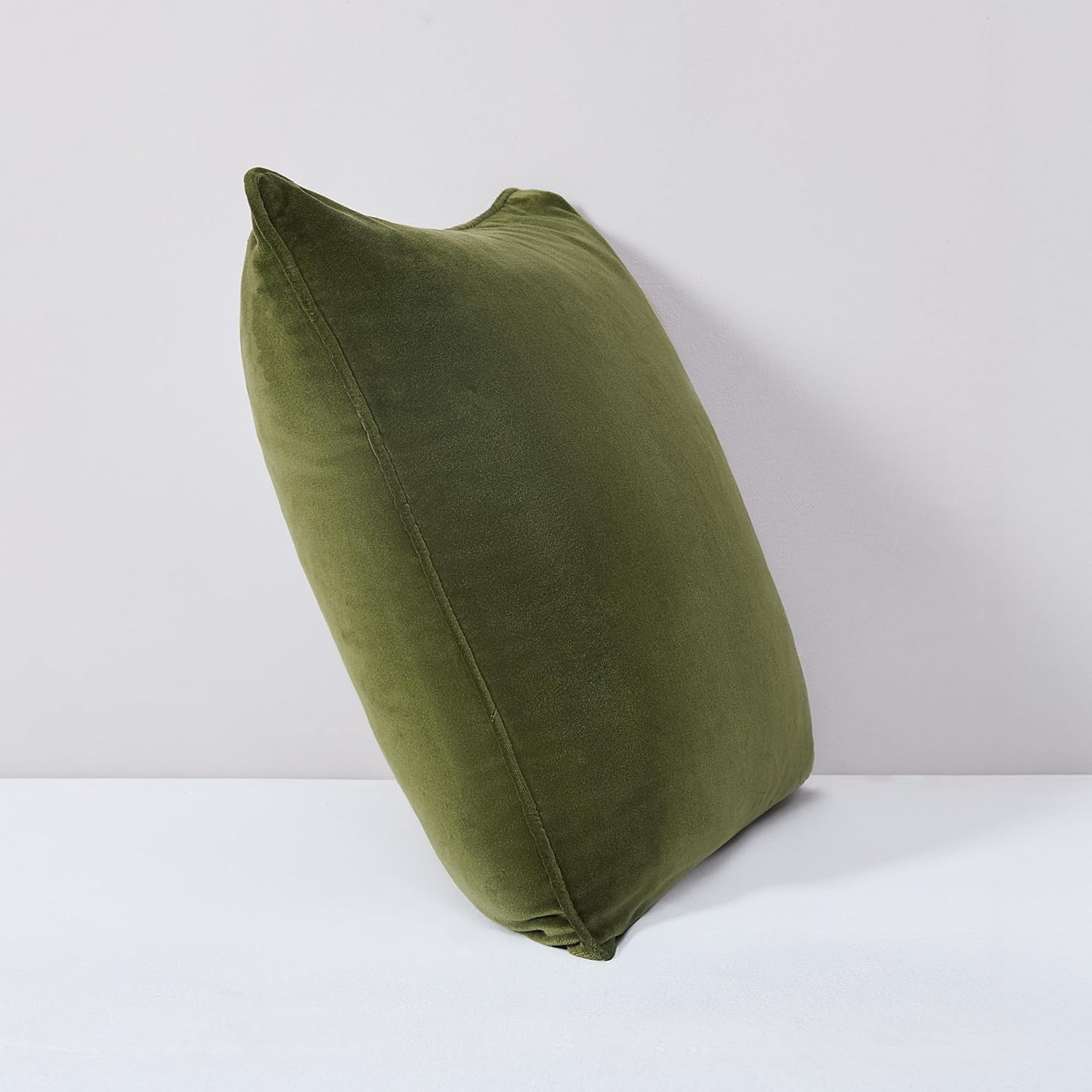 Lush Decor x Chuks Collins Terran Velvet Decorative Pillow Cover Single 22" W x 22" L Green - 22x22 Pillow Cover - Velvet Throw Pillows for Bed, Couch or Chair - Luxury Home Decor